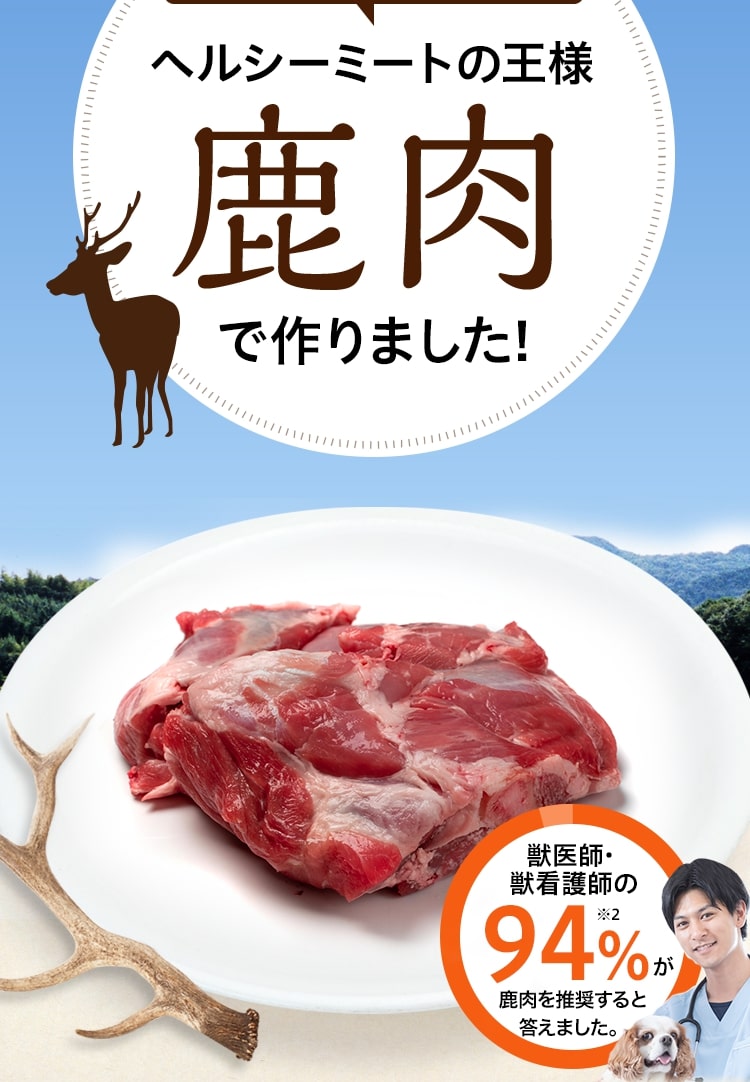 ヘルシーミートの王様鹿肉で作りました！